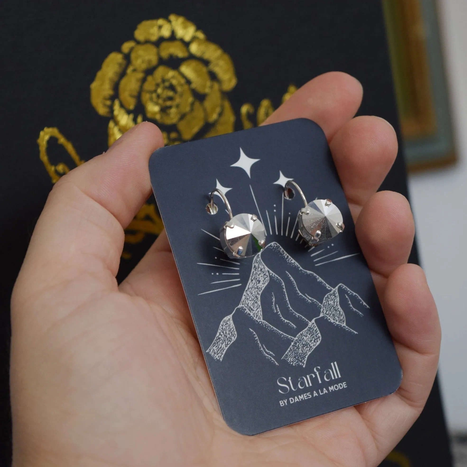 Nesta's Silver Flames Earrings - Officially Licensed ACOTAR Jewelry