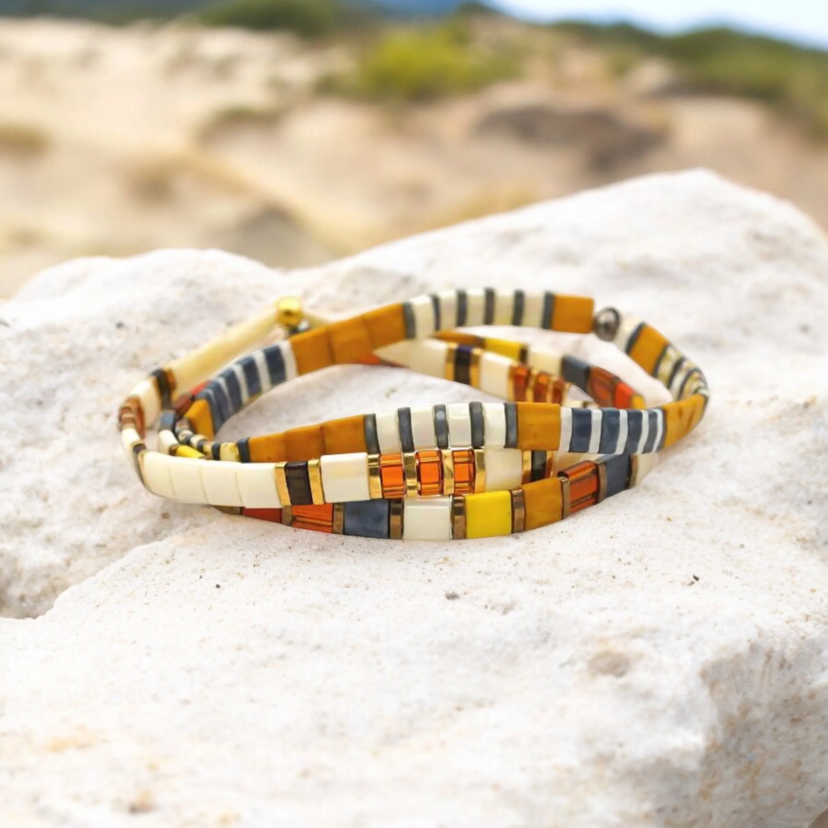 NINETEEN SEVENTY - Tila Bead Bracelets Stack