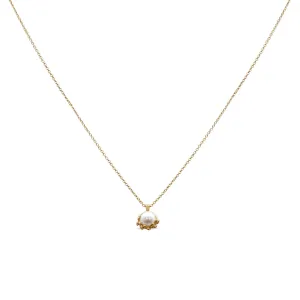 Paloma Picasso Tiffany Olive Leaf Freshwater Pearl Pendant Necklace