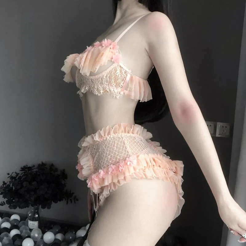 Peach Maiden Lingerie Set