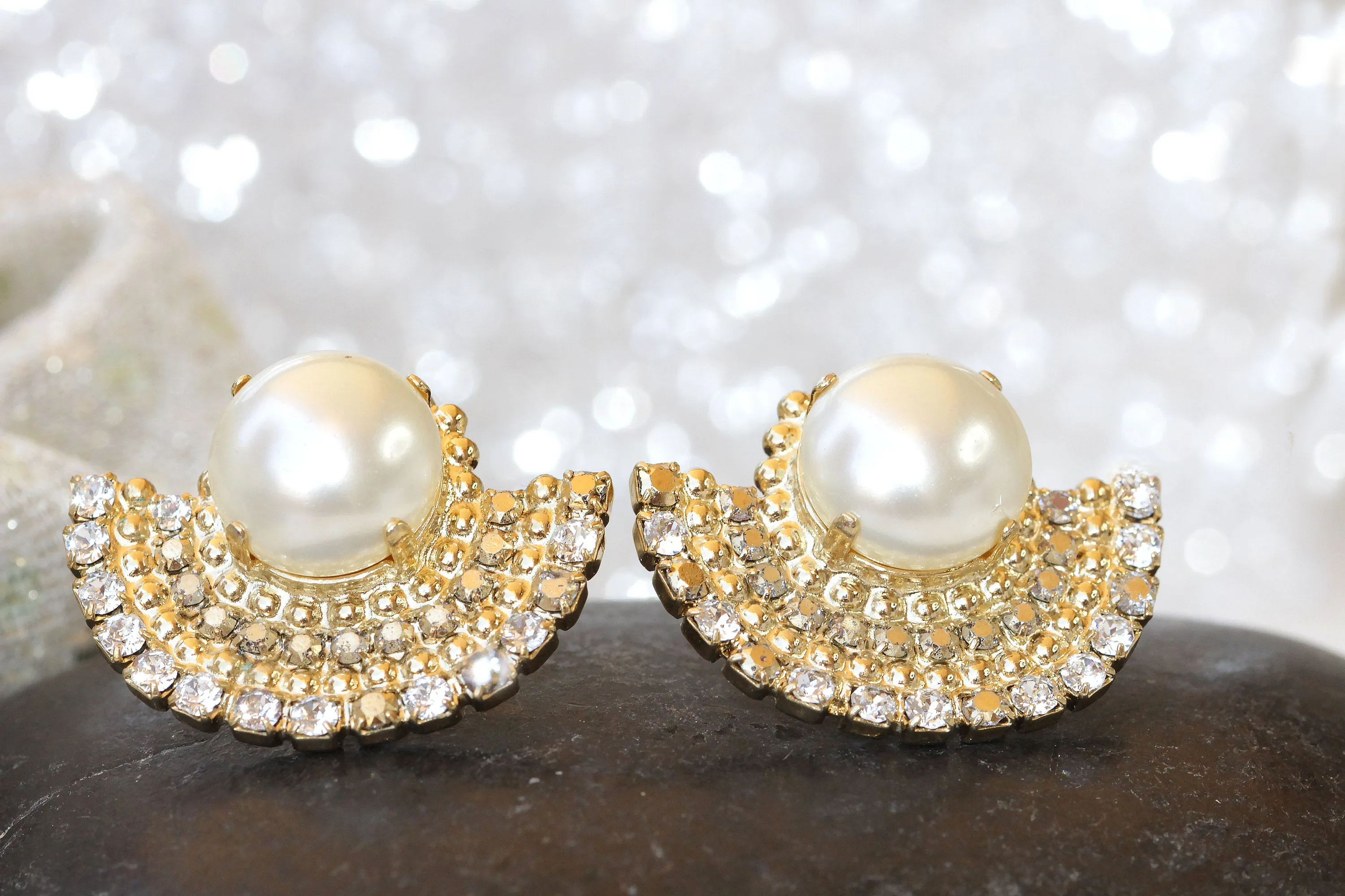 PEARL BRIDAL EARRINGS,