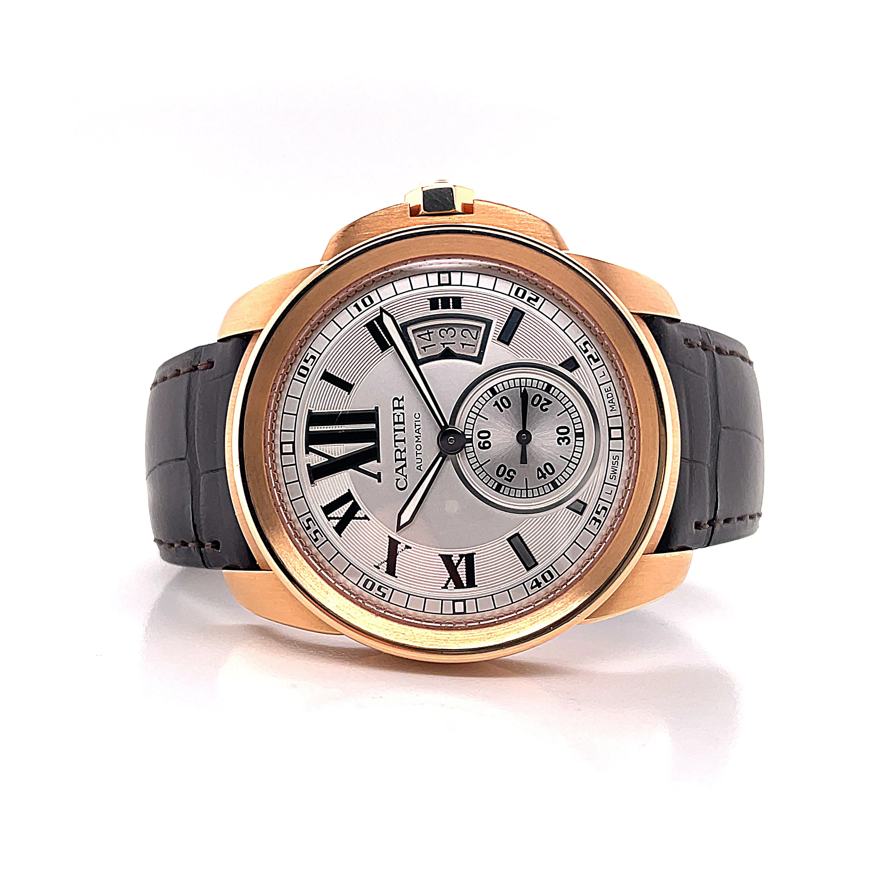 Pre-Owned Cartier 18K SOLID ROSE GOLD CALIBRE DE CARTIER W7100009