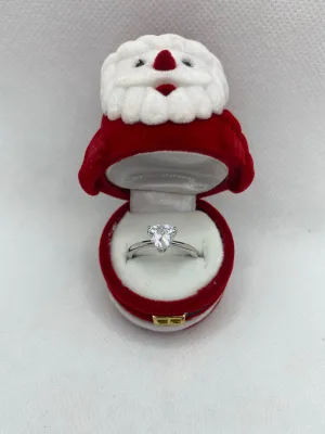Real Silver Heart  Ring