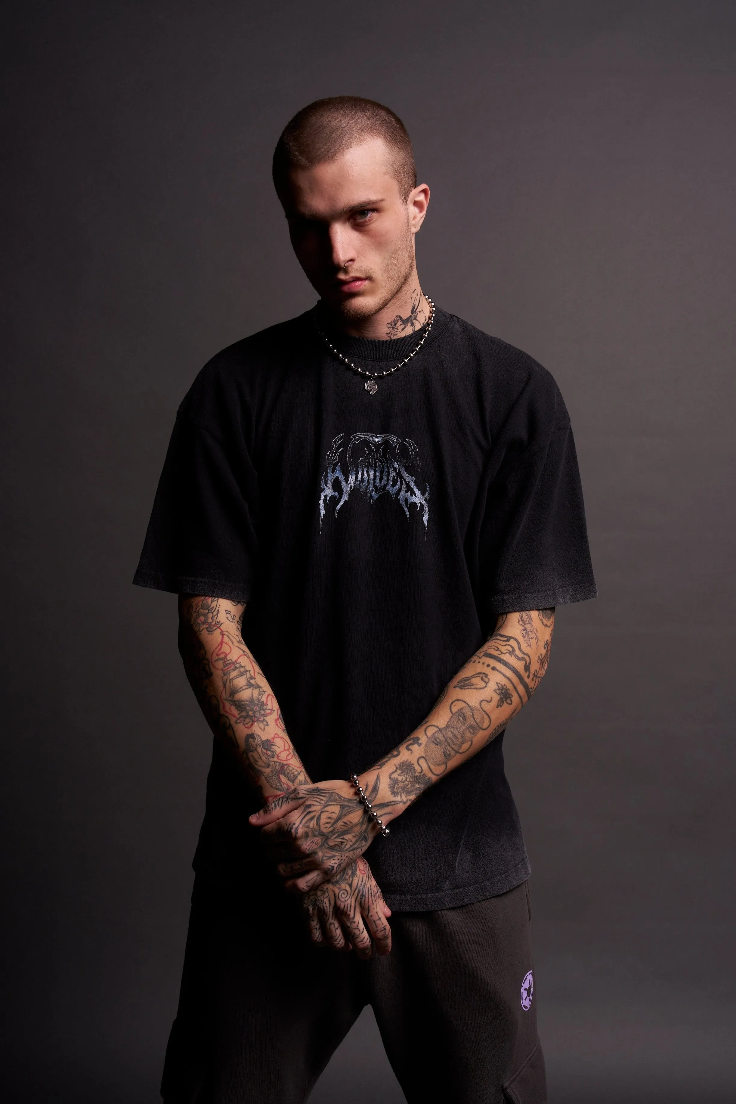 Rule The Galaxy "Premium" Oversized Tee in Black