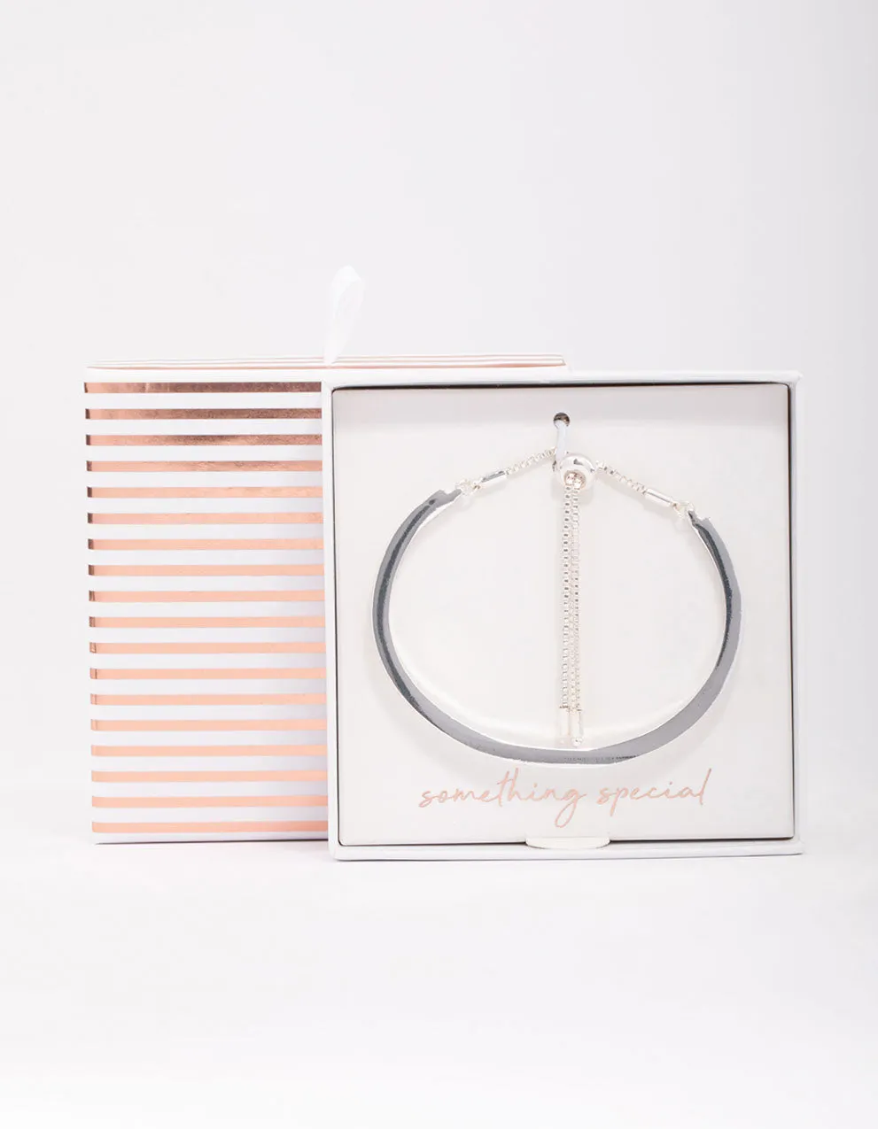 Silver Diamante Toggle Bracelet