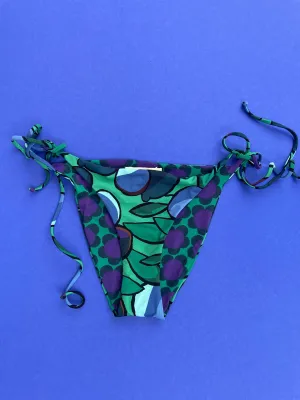 Siyu: Limona Reversible Triangle Bikini Top - Purple Multi