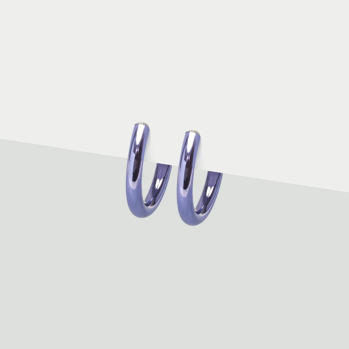 Small Purple Clip-On Earrings