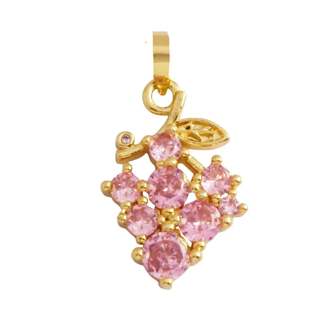 Strawberry Cluster Charm For Charm Bar & Charm Necklace