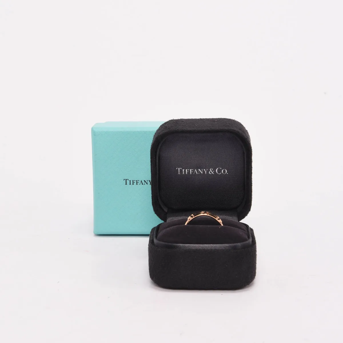 Tiffany & Co 18k Rose Gold Tiffany T True Wide Ring