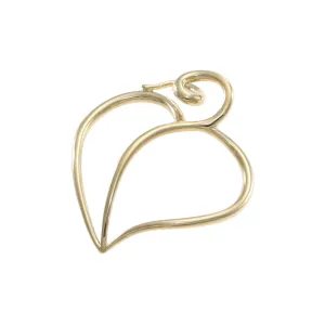 Tiffany & Co. Paloma Picasso Large Open Heart Necklace Pendant 18k Yellow Gold