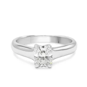 Tiffany Certificated Solitaire Mixed Cut Diamond Ring