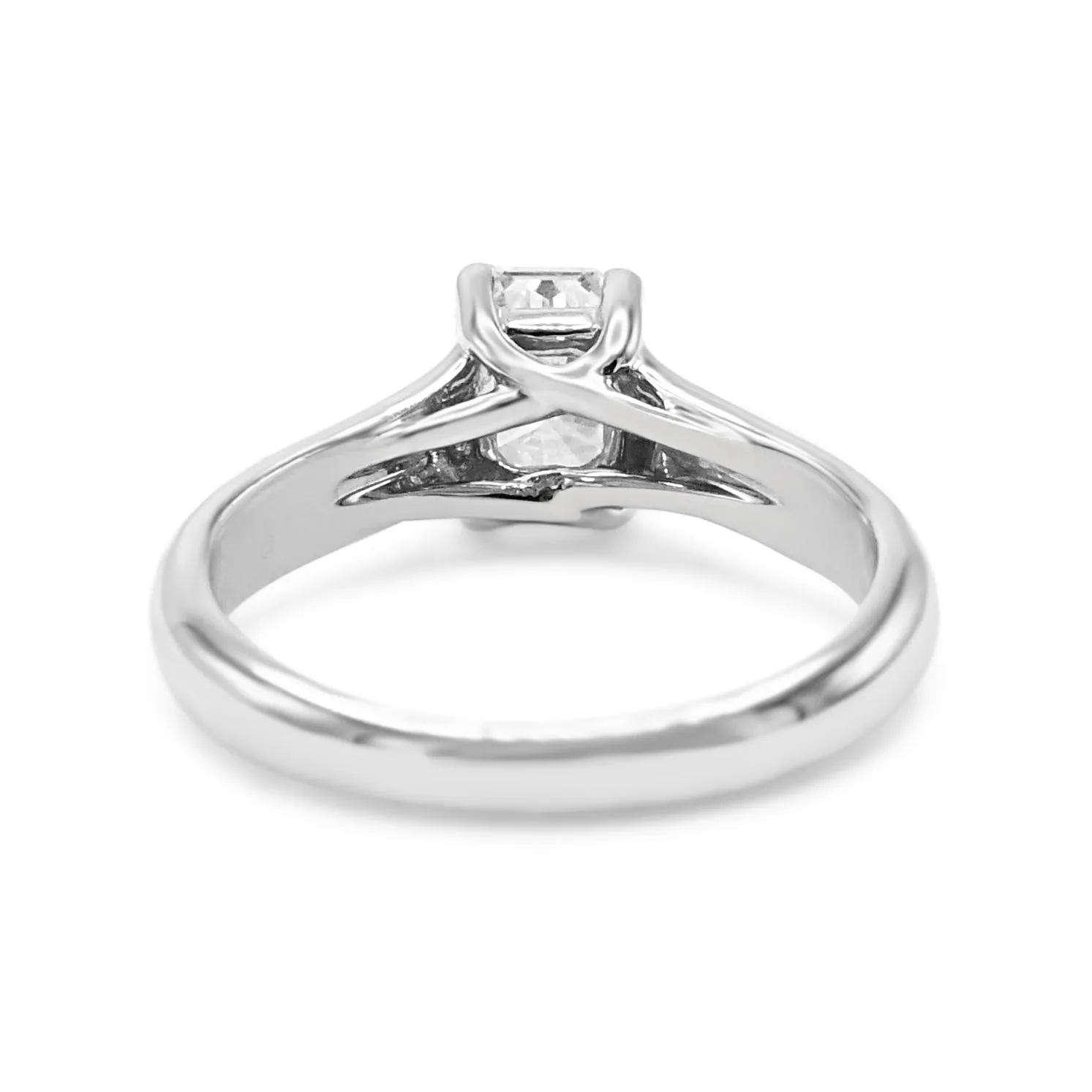 Tiffany Certificated Solitaire Mixed Cut Diamond Ring