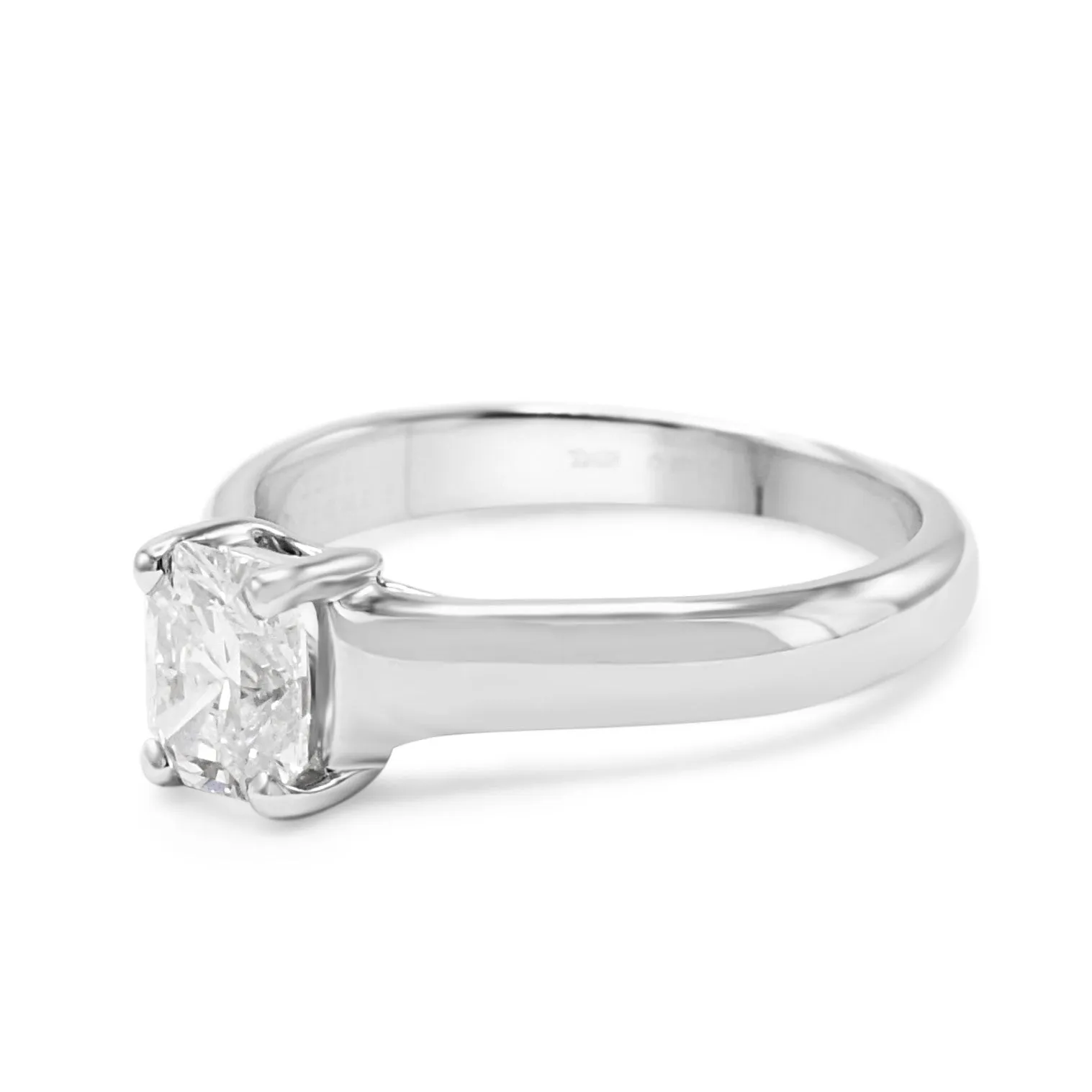 Tiffany Certificated Solitaire Mixed Cut Diamond Ring