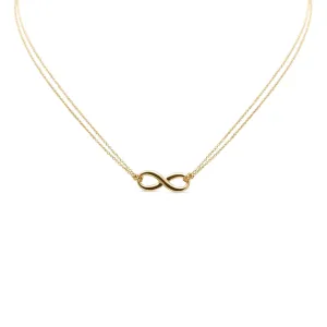 Tiffany Infinity Pendant On 16" Necklace - 18ct Rose Gold