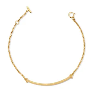 Tiffany T Smile Bracelet Medium  - 18ct Yellow Gold