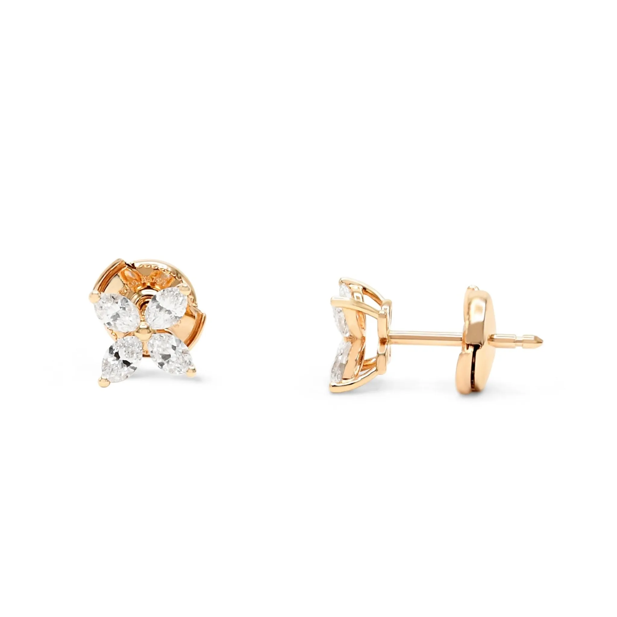 Tiffany Victoria Diamond Set Earrings - Rose