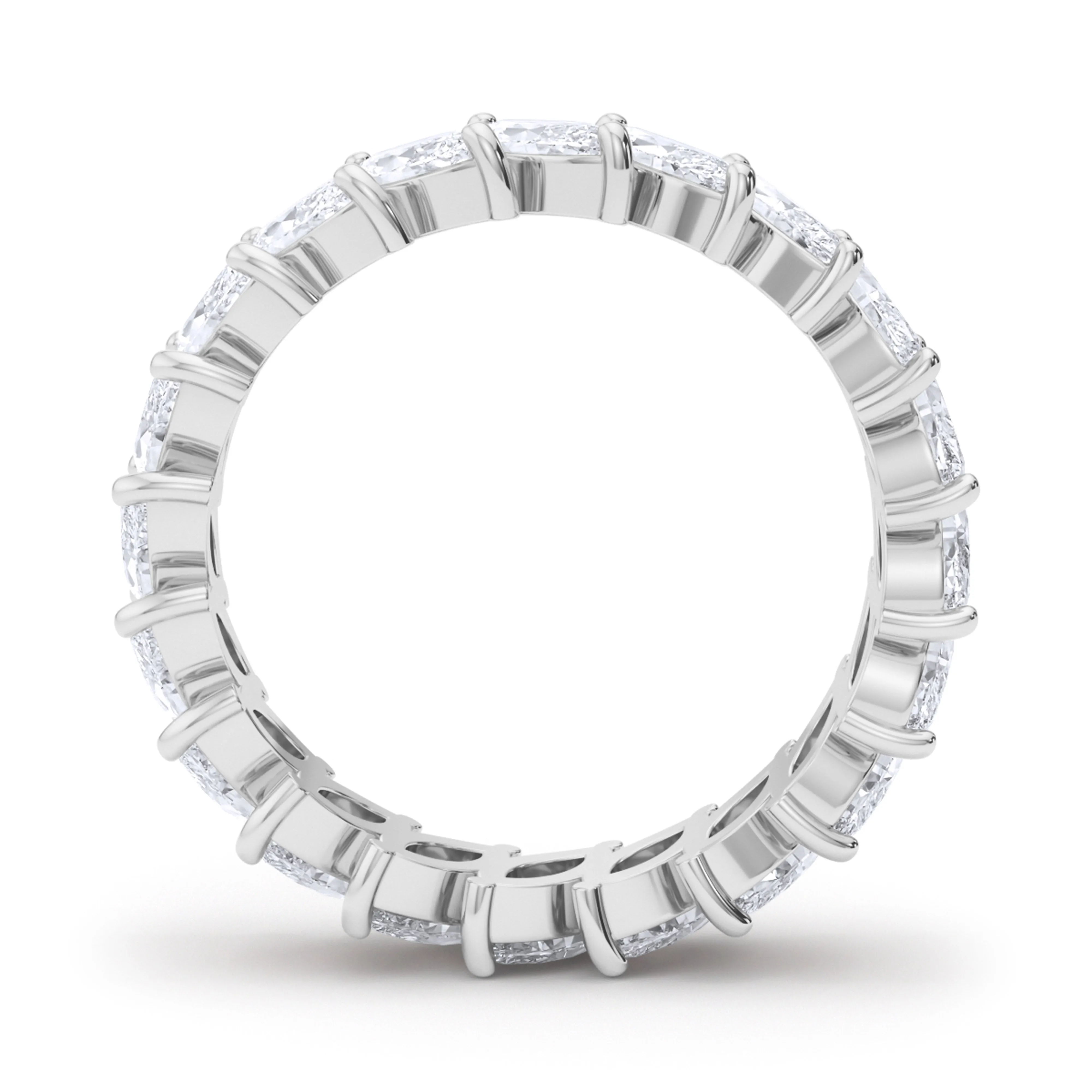 Tilted Marquise Diamond Eternity Band