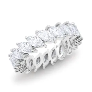 Tilted Marquise Diamond Eternity Band