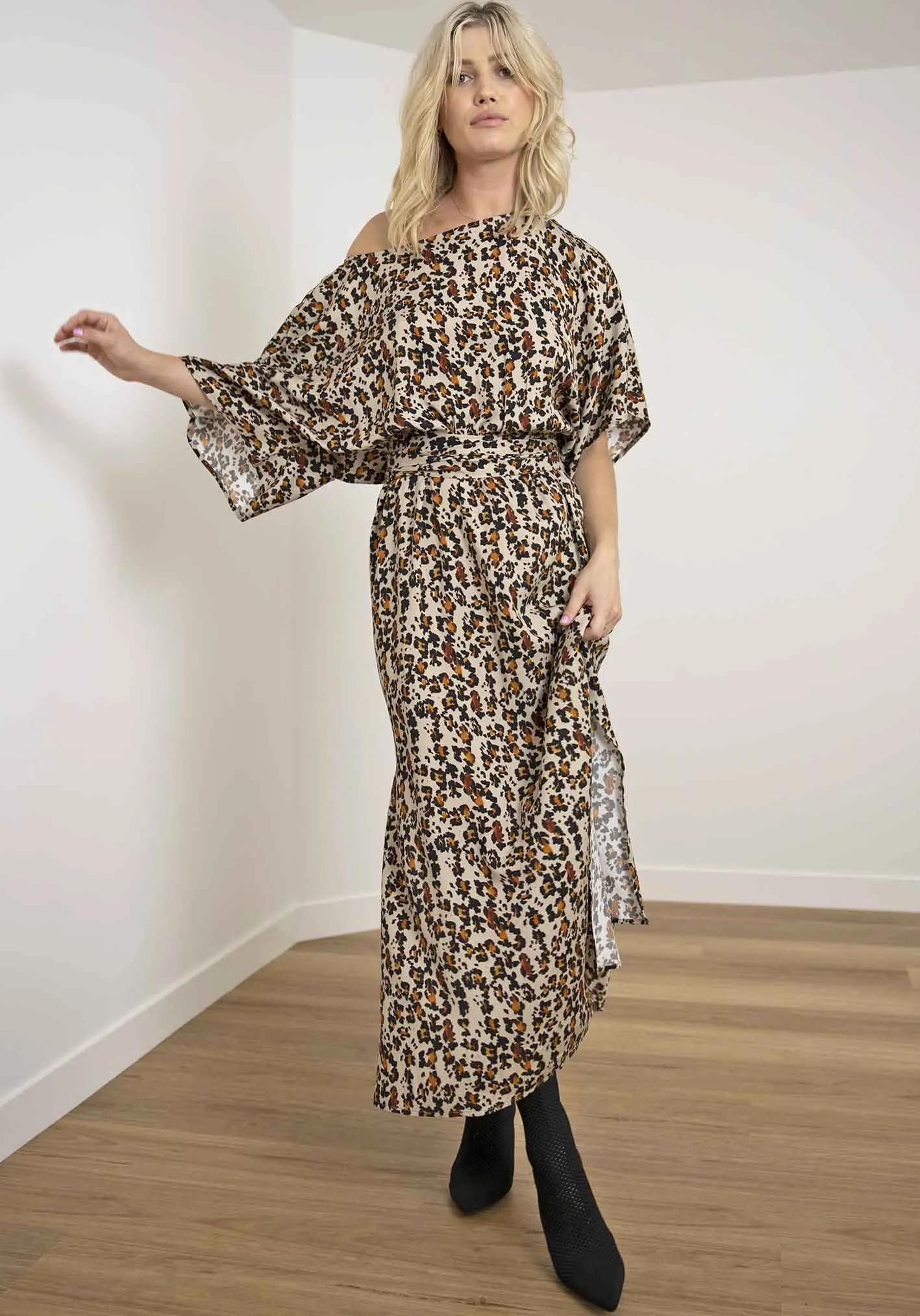 Untamed Animal Print Resort Maxi Dress