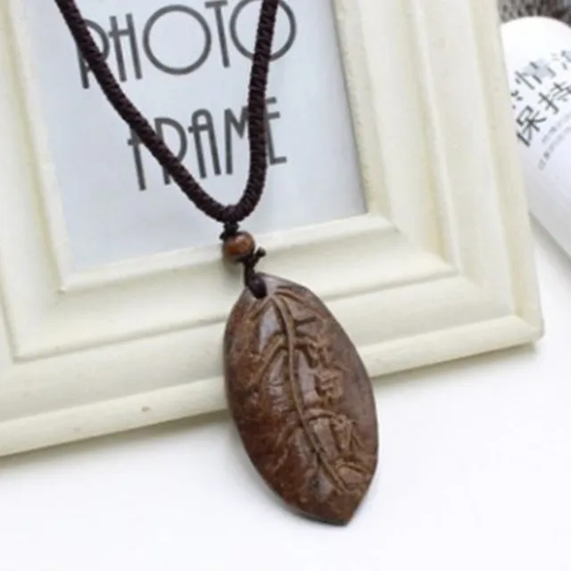 Vintage Necklace Big Pendant Ethnic Necklace Wooden Fish Long Necklace Ethnic Jewelry Maxi Necklace For Women Wholesale Price