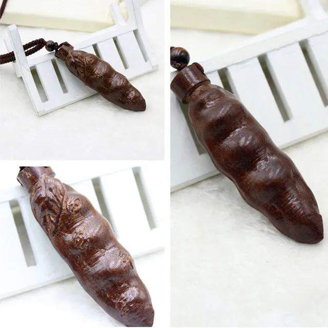 Vintage Necklace Big Pendant Ethnic Necklace Wooden Fish Long Necklace Ethnic Jewelry Maxi Necklace For Women Wholesale Price